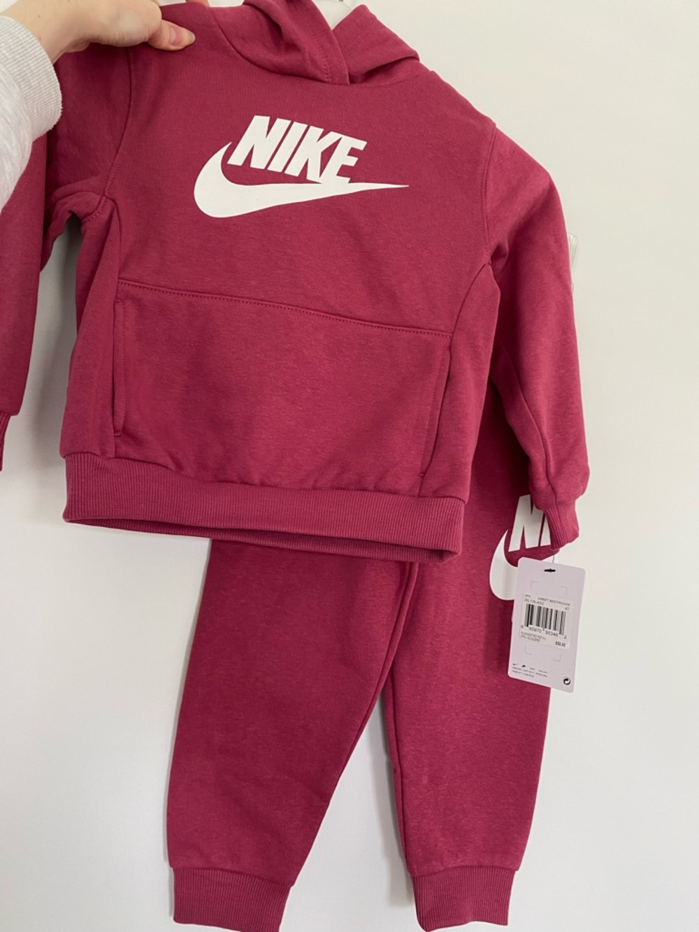 Nike Kids Maroon Pullover Sweatsuit